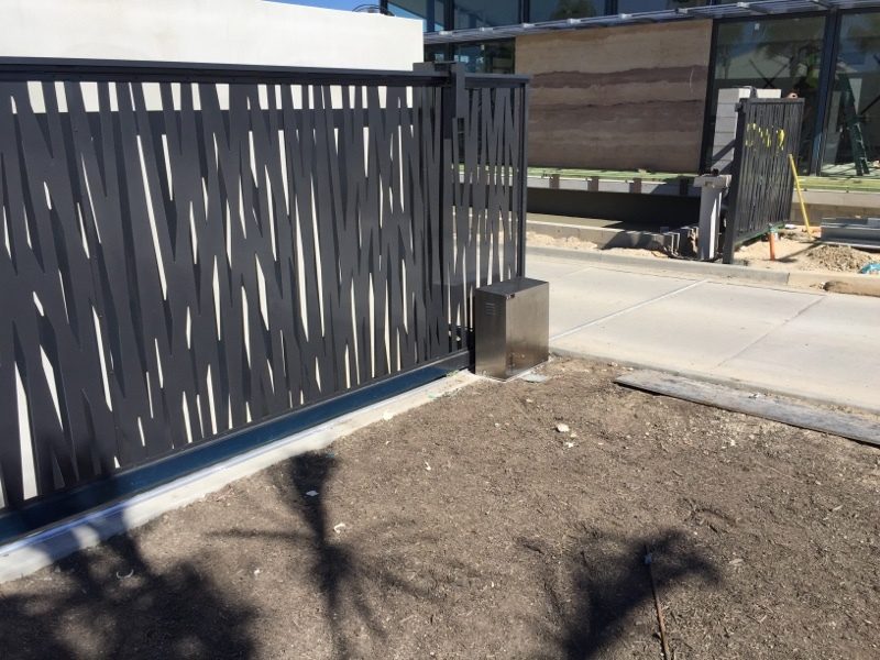Laser cut decorative gate panel